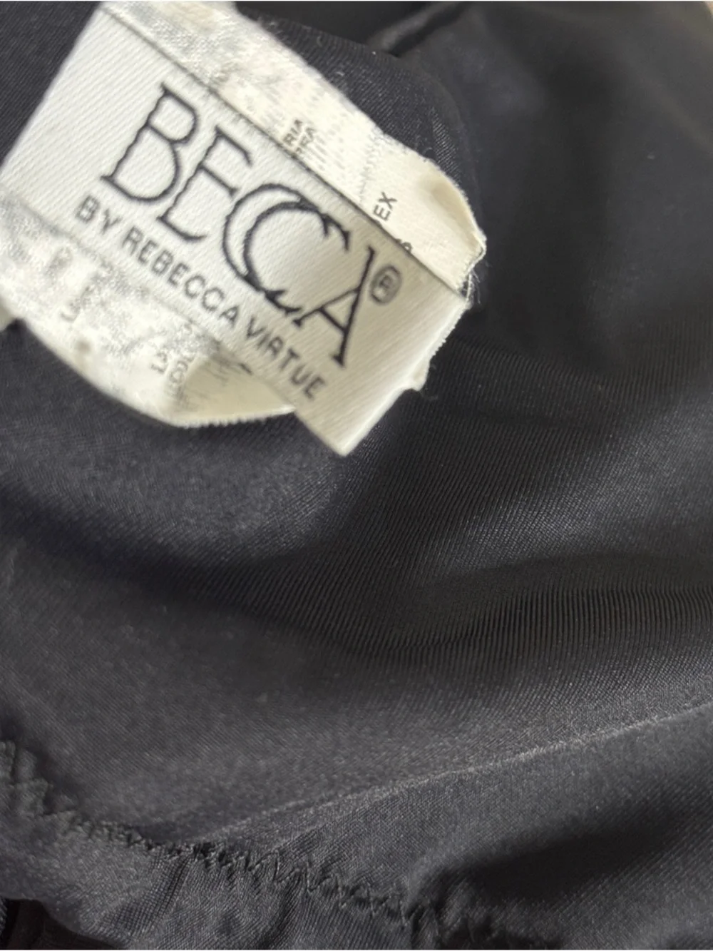 Becca Electric Current Macrame One Piece Swimsuit Black Size S - Picture 5 of 5